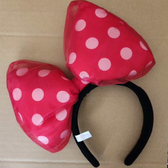 Tokyo Disney Resort Red Bow Minnie Mouse Headband Japan Disneyland Kawaii - Picture 2 of 4